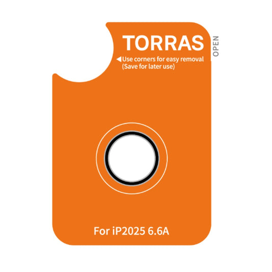 Beskyttelsesfolie for bakre kamera Torras Lensguard for Apple iPhone 17 Air, Herdet glass, Svart