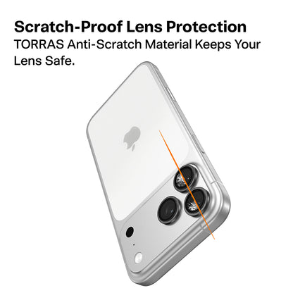 Torras Lensguard bakkamera beskyttelsesfilm for Apple iPhone 17 Pro Max / 17 Pro, herdet glass, blå