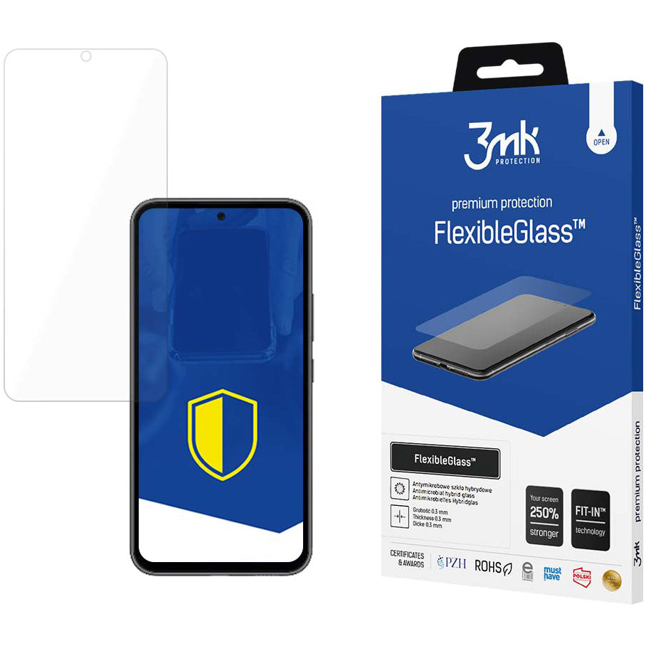 Skjermbeskytter 3MK FlexibleGlass for Samsung Galaxy A54 A546, Fleksibelt Glass, Full Lim