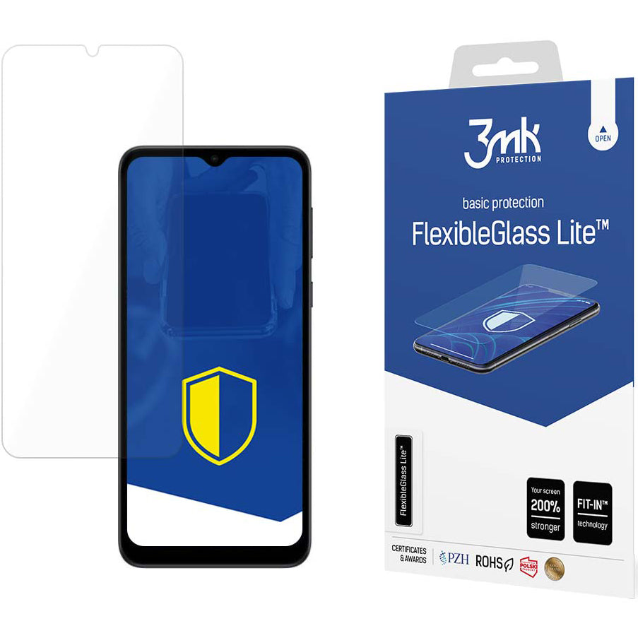 Skjermbeskytter 3MK FlexibleGlass Lite for Motorola Moto E13, fleksibelt glass, hellimt 