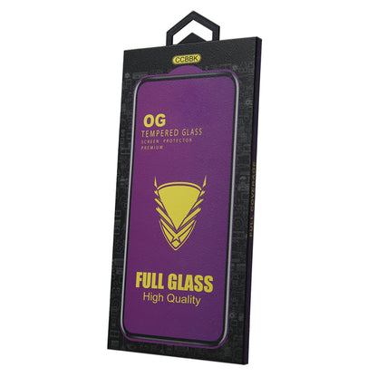 OEM OG Premium skjermbeskyttelsesfilm for Apple iPhone 11 / XR, Herdet glass, Full lim, Svart