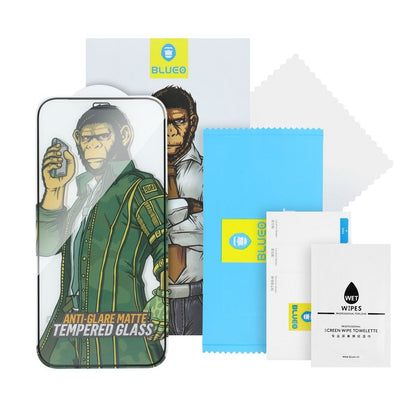 Mr. Monkey Glass skjermbeskytter for personvern til Apple iPhone 15 Pro Max, fulllimt, 5D