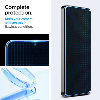 Skjermbeskytter Spigen GlastR EZ FIT for Samsung Galaxy S25+ S936 / S24+ S926, Herdet Glass, Full Lim, Sett med 2 stykker AGL07432