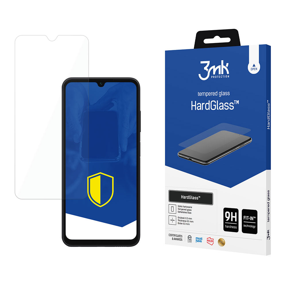 3MK HardGlass skjermbeskyttelsesfilm for Samsung Galaxy A05s A057, Herdet glass, Full lim