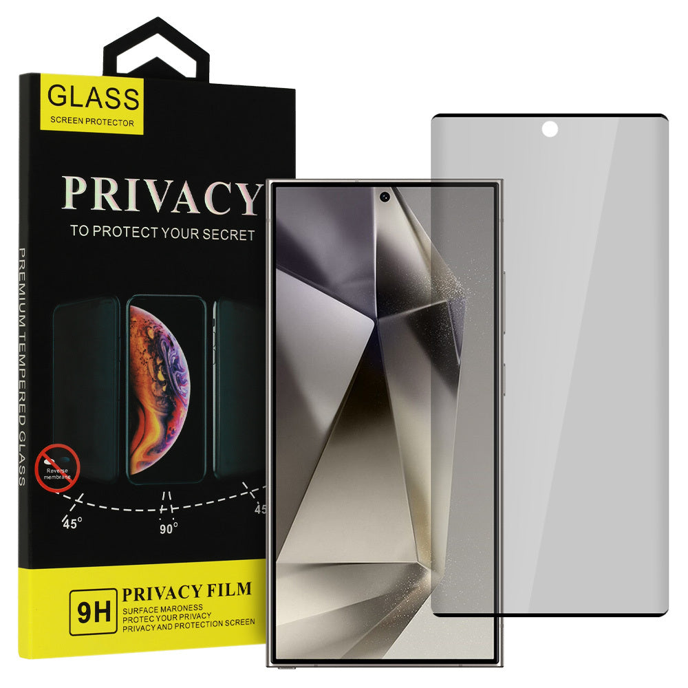 OEM Privacy Glass OEM Privacy Screen Protector for Samsung Galaxy S24 Ultra S928, Secure Glass, Edge Glue 