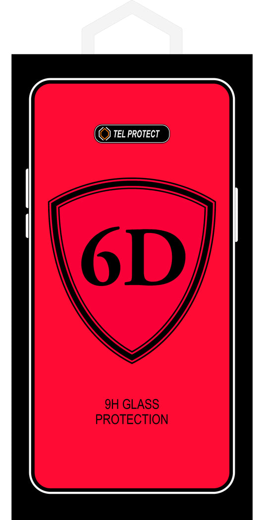 OEM skjermbeskyttelsesfilm for Samsung Galaxy A51 5G A516 / A51 A515, Herdet glass, Full lim, 6D, Svart