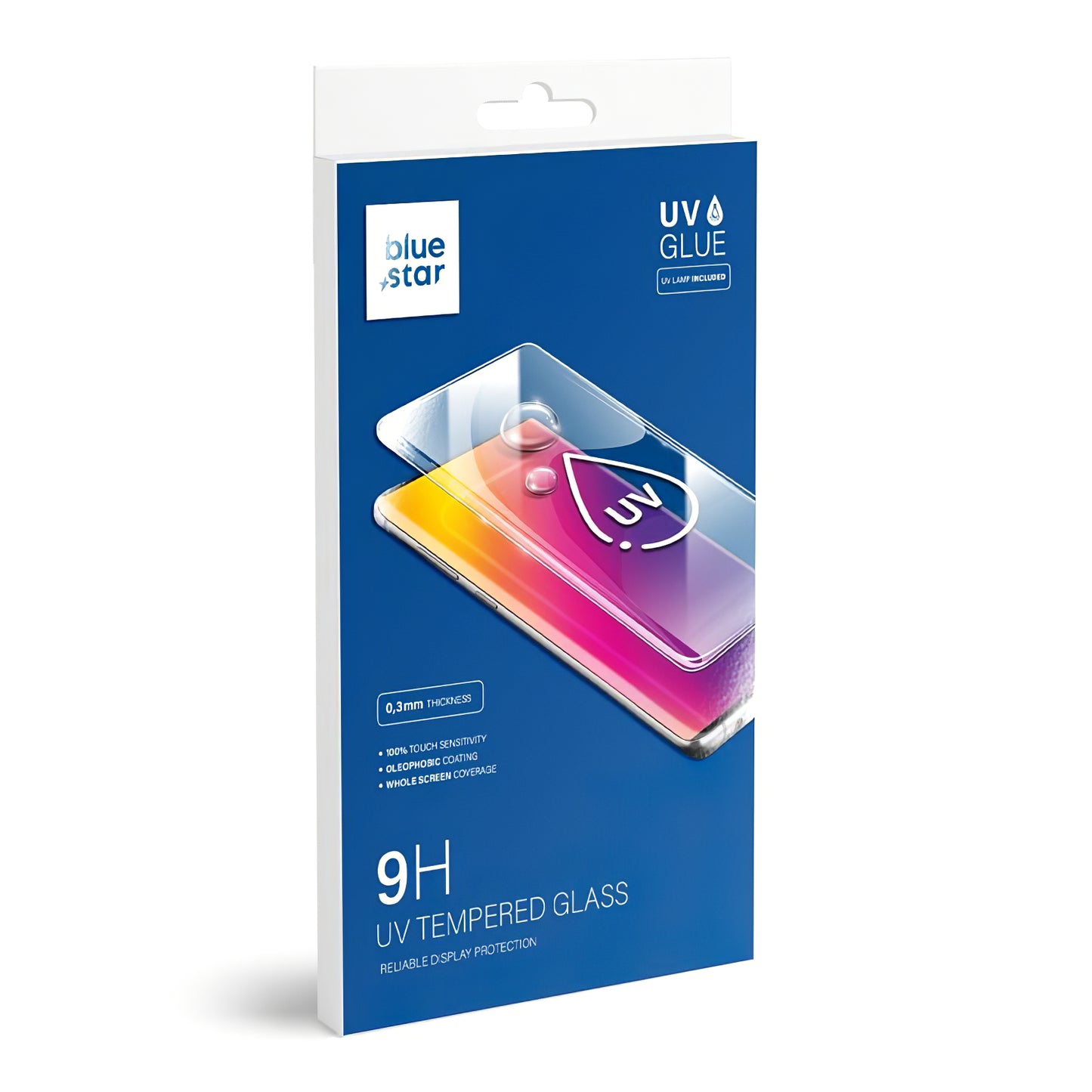 Blue Star skjermbeskytter for Samsung Galaxy S23 Ultra S918, UV-lim, Glass Secured, UV-lim 