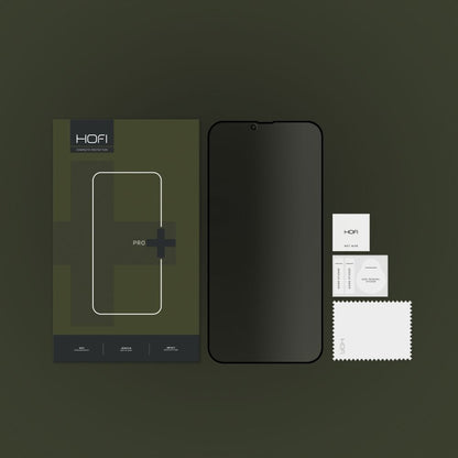 Privacy-skjermbeskyttelse HOFI PRO+ for Apple iPhone 14 Plus / 13 Pro Max, Herdet glass, Full lim