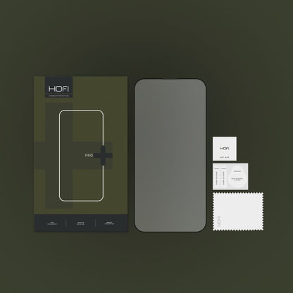 HOFI PRO+ skjermbeskyttelsesfilm for Apple iPhone 14 Pro, Herdet glass, Full lim, Svart
