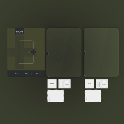 HOFI PRO+ skjermbeskyttelsesfilm for Apple iPad (2025) / (2022), Herdet glass, Full lim, Sett med 2 stk