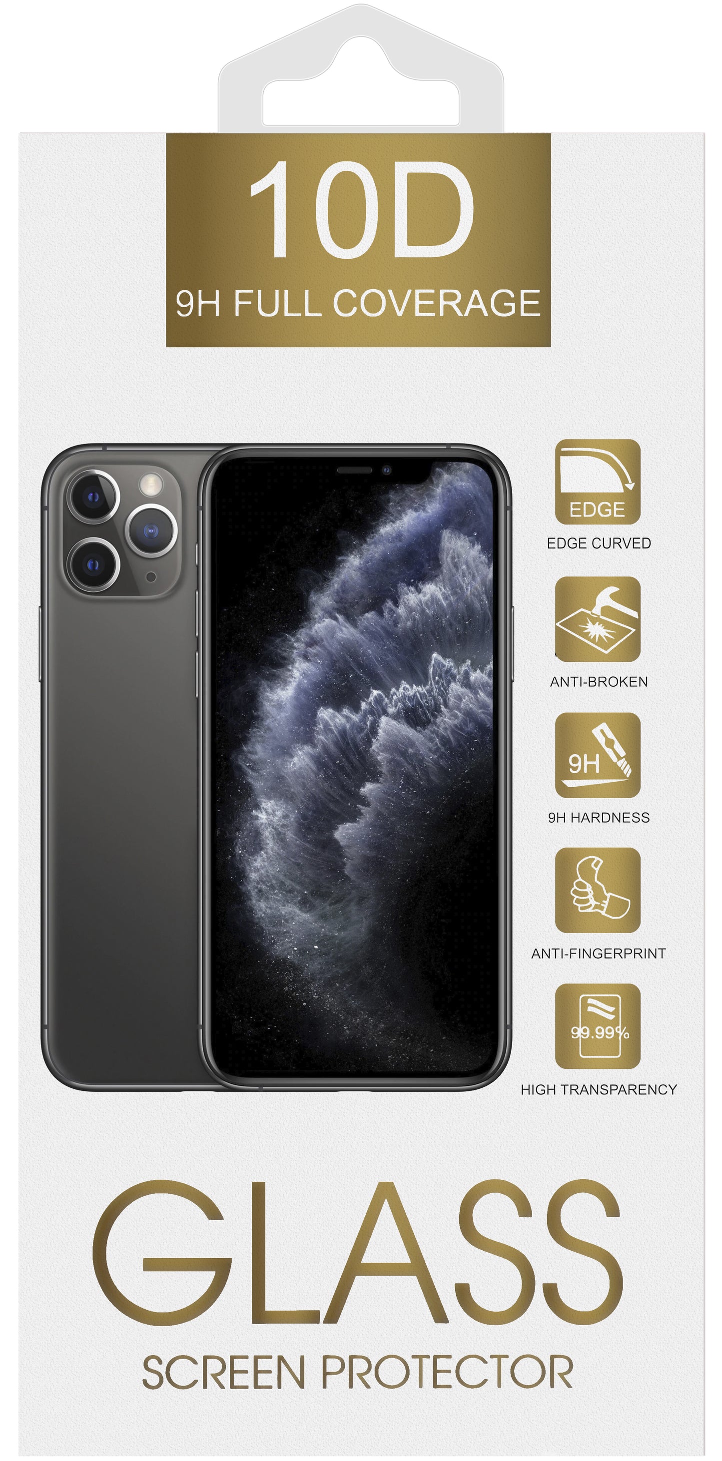OEM skjermbeskyttelsesfilm for Samsung Galaxy A56 A566, Herdet glass, Full lim, 6D, Svart