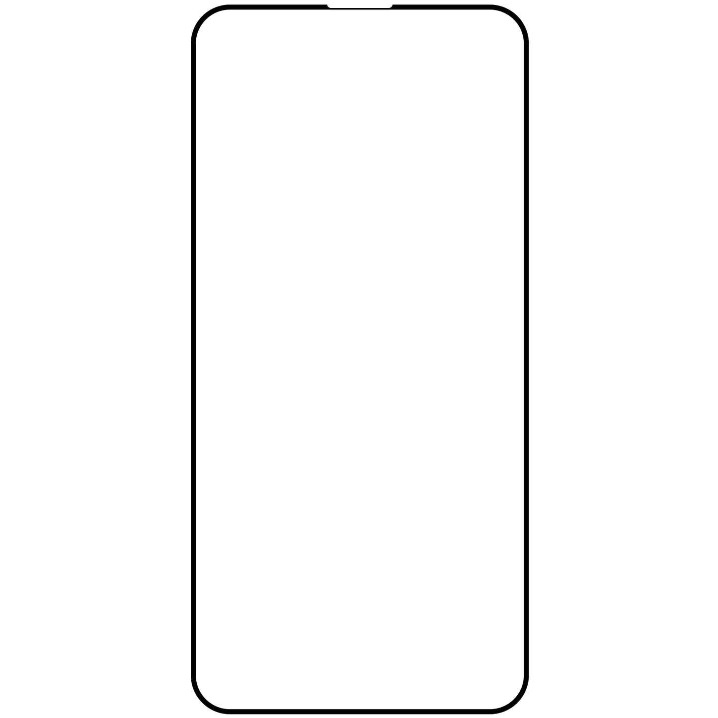 OEM skjermbeskyttelsesfilm for Apple iPhone 15 Pro Max, Herdet glass, Full lim, Sett med 10 stk, 9D, Svart