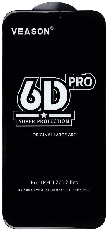 Veason PRO skjermbeskyttelse for Motorola Moto E32s / E22s / E32 / G22, Herdet glass, Full lim, 6D, Svart