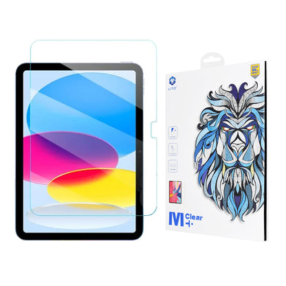 Clear Lito Classic skjermbeskyttelse for Apple iPad (2025) / (2022), Herdet glass, Full lim, 2.5D