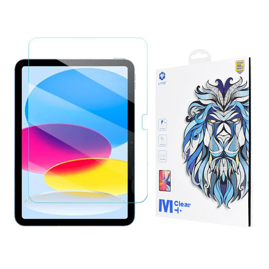Clear Lito Classic skjermbeskyttelse for Apple iPad (2025) / (2022), Herdet glass, Full lim, 2.5D