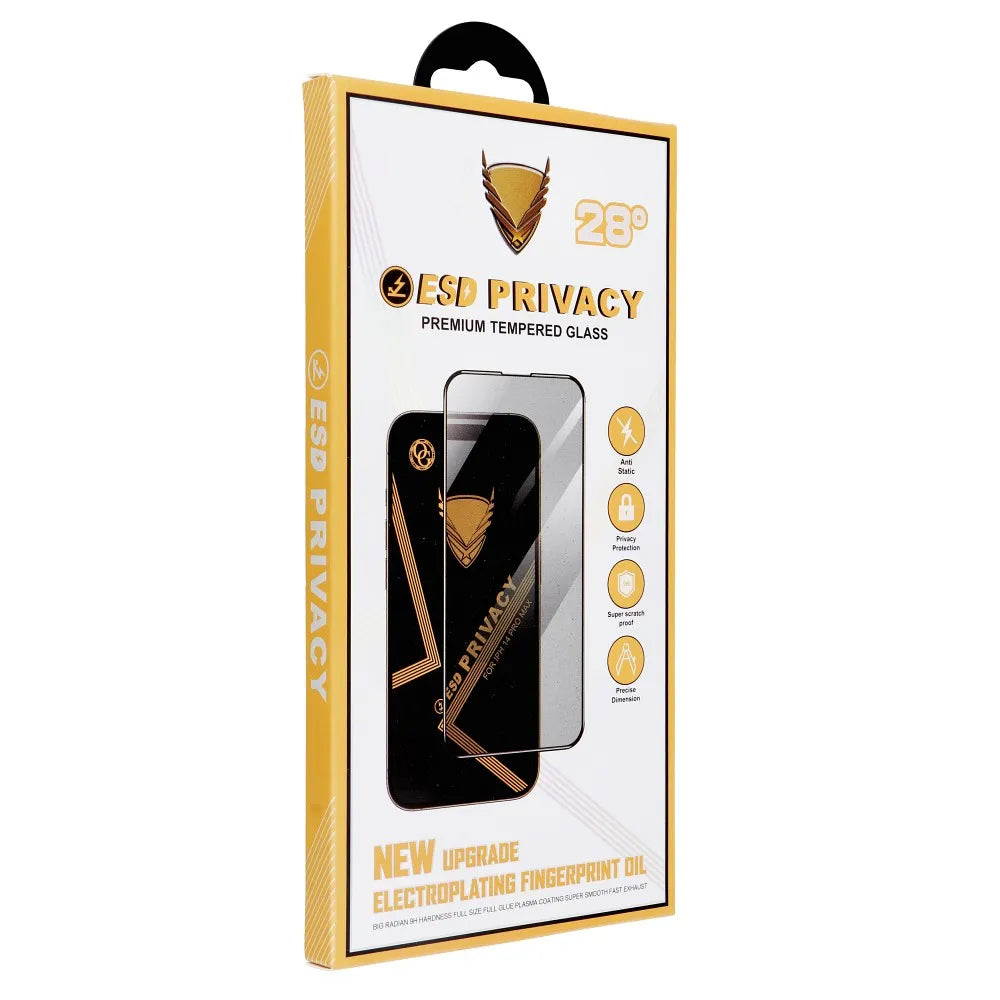 Beskyttelsesfolie Privacy OG Premium for Apple iPhone 17 Pro, Herdet Glass, Full Lim
