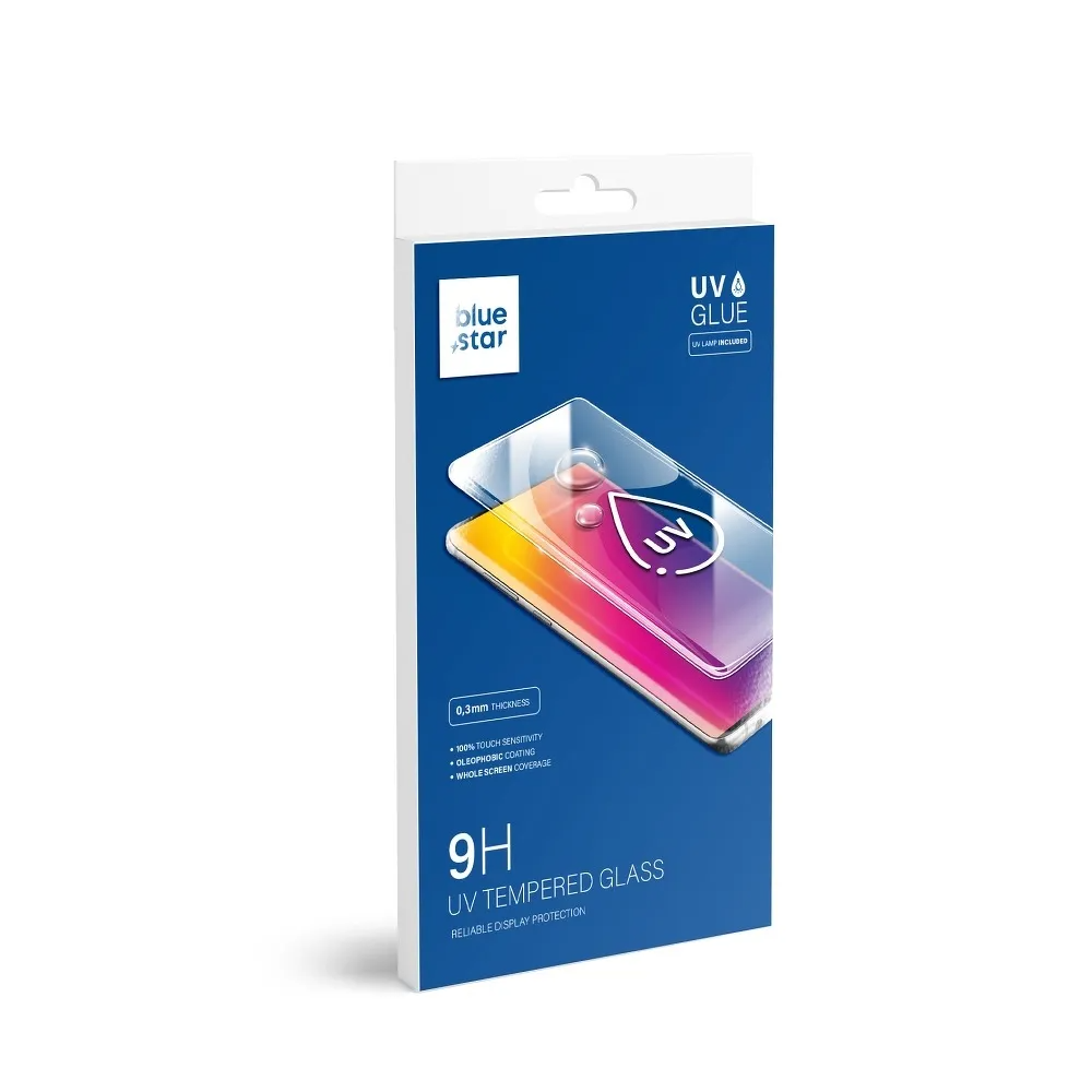 Blue Star skjermbeskyttelse for Samsung Galaxy S20 G980, Herdet glass, UV-lim