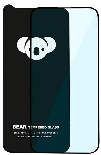 Skjermbeskyttelse Bear HD for Apple iPhone 17 Air, Herdet glass, Full lim, Svart