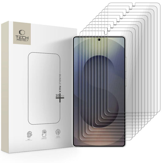 Skjermbeskytter Tech-Protect for Samsung Galaxy S26 Ultra S948, Herdet Glass, Full Lim, Sett med 10 stykker