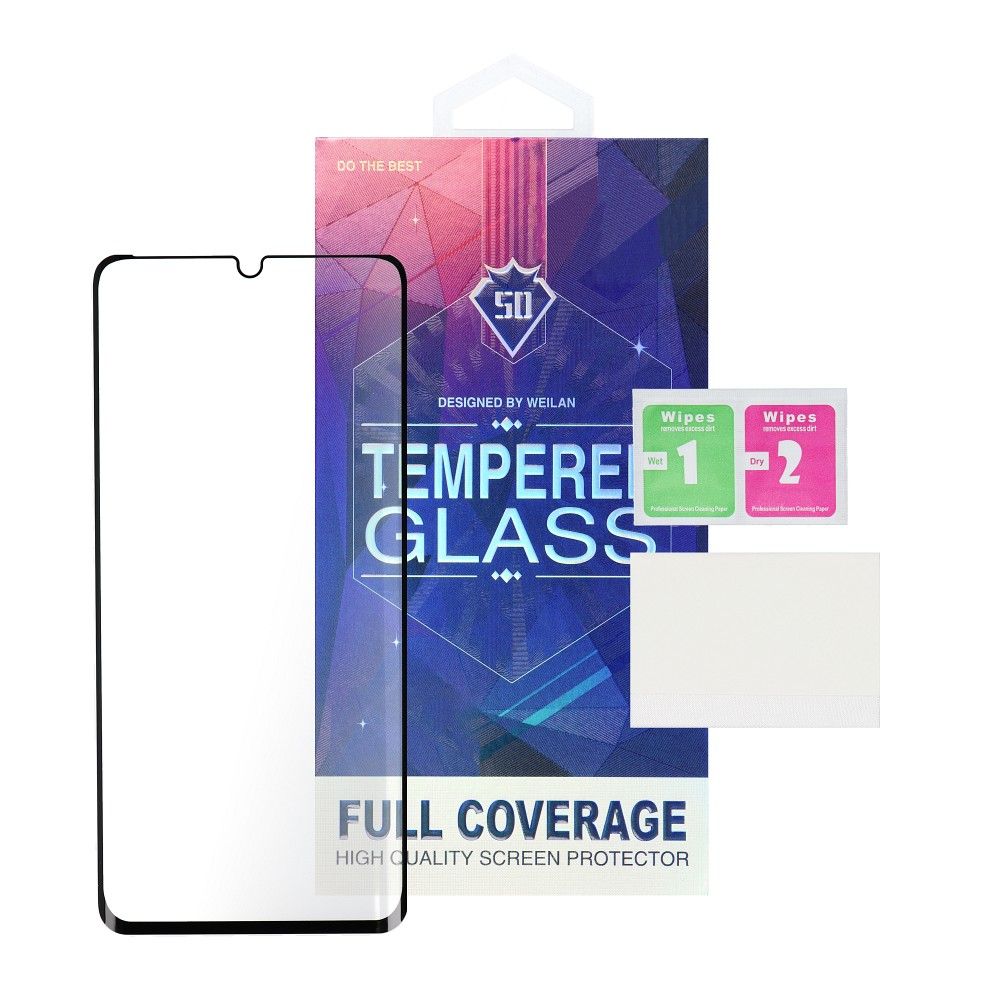 OEM skjermbeskyttelsesfilm for Samsung Galaxy S26 Ultra S948, Herdet glass, Full lim, 5D, Svart