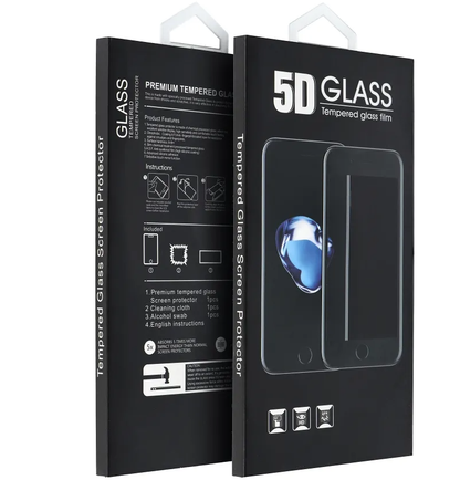 OEM skjermbeskyttelsesfilm for Xiaomi Redmi Note 15 Pro 4G / Note 15 Pro 5G, Herdet glass, Full lim, 5D, Svart