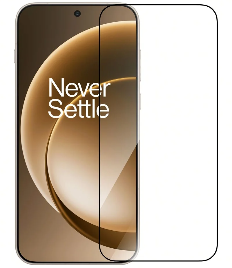 Skjermbeskyttelse Anti Reflection for OnePlus 15, Herdet Glass, Full Lim, Svart 5431102121