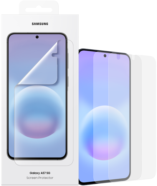 Skjermbeskytter Samsung for Galaxy A57 5G, Plast, Sett med 2 stykker EF-UA576CTEGWW