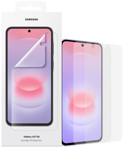 Skjermbeskyttelsesfilm Samsung for Galaxy A37 5G, Plast, Sett med 2 stykker EF-UA376CTEGWW