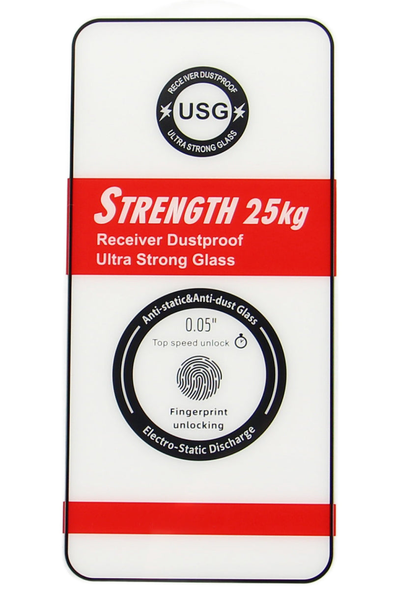 OEM Ultra Strong 25KG Skjermbeskyttelsesfilm for Samsung Galaxy S26 Ultra S948, Herdet Glass, Full Lim, 2.5D, Svart