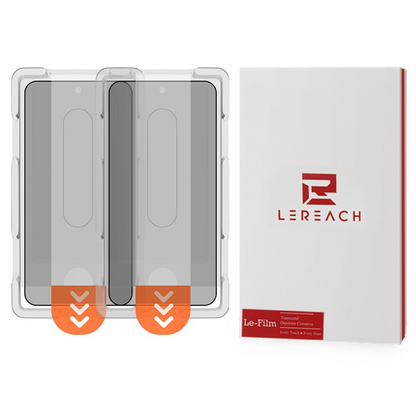 Privacy-skjermbeskytter Lereach for Xiaomi 17T Pro, Herdet glass, Full lim, Sett med 2 stk