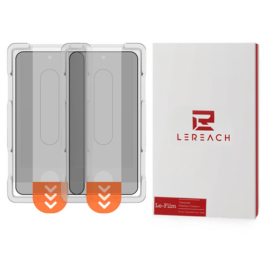 Privacy-skjermbeskytter Lereach for Xiaomi 17T Pro, Herdet glass, Full lim, Sett med 2 stk