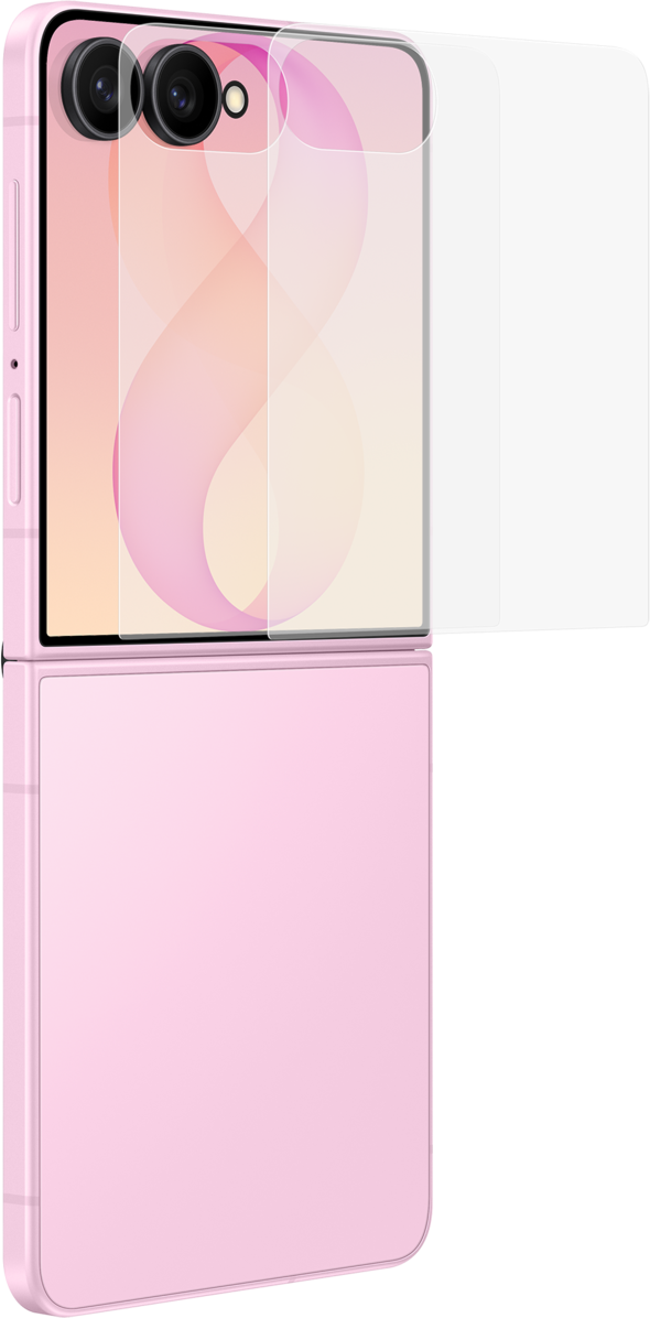 Samsung Anti-reflekterende Skjermbeskyttelse for Galaxy Z Flip8 F776, Plast, Sett med 2 stk EF-UF776CTEGWW