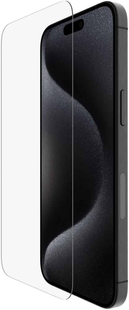 Skjermbeskyttelsesfilm Belkin ScreenForce UltraGlass 2 for Apple iPhone 15 Pro Max, Herdet glass, Full lim OVA134zz
