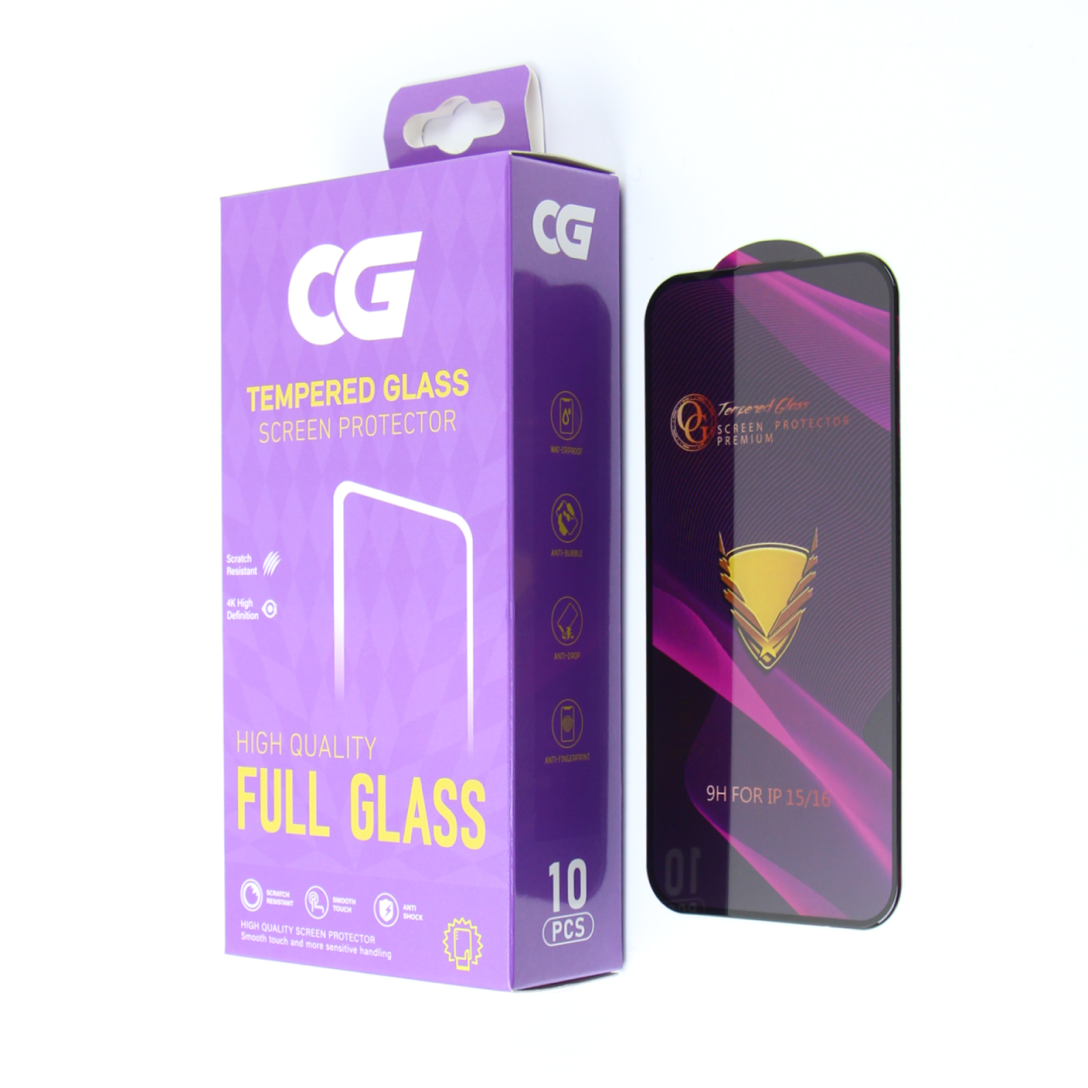 OG Premium skjermbeskyttelsesfilm for Samsung Galaxy A57 5G, Herdet glass, Full lim, Sett med 10 stk