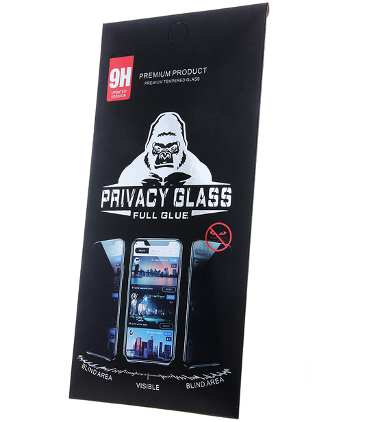 OEM Privacy Skjermbeskyttelse for Apple iPhone 18 Pro Max, Herdet Glass, Full Lim