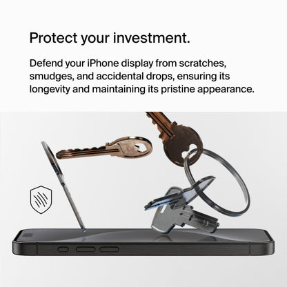 Skjermbeskyttelsesfilm Belkin ScreenForce UltraGlass 2 for Apple iPhone 15 Pro Max, Herdet glass, Full lim OVA134zz