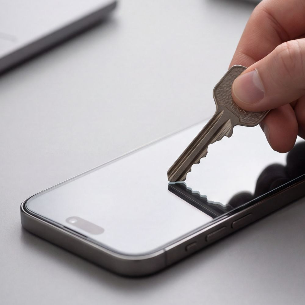 Privacy Tech-Protect OneTouch skjermbeskyttelse for Apple iPhone 18 Pro, Herdet glass, Full lim, Sett med 2 stk