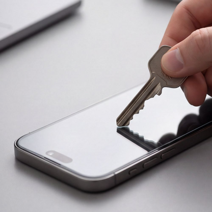 Privacy Tech-Protect OneTouch skjermbeskyttelse for Apple iPhone 18 Pro, Herdet glass, Full lim, Sett med 2 stk