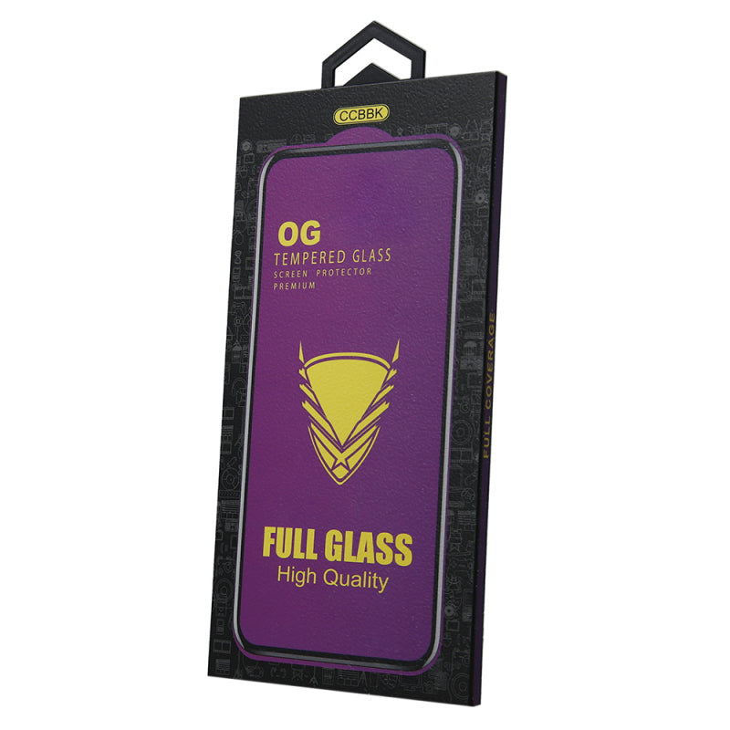 OEM OG Premium skjermbeskyttelsesfilm for Samsung Galaxy S23 S911 / S22 5G S901, Herdet glass, Full lim, Svart