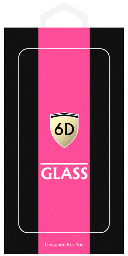 OEM skjermbeskyttelsesfilm for Samsung Galaxy A55 5G A556, Herdet glass, Full lim, 6D, Svart