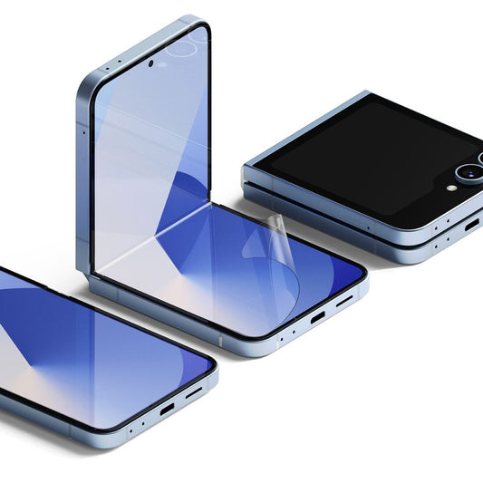 Beskyttelsesfolie for Ringke Dual Easy innvendig skjerm for Samsung Galaxy Z Flip6 F741, Plast, Sett med 2 stykker