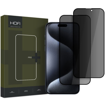 Beskyttende skjermbeskyttelsesglass HOFI Glass PRO+ for Apple iPhone 16 Plus, beskyttet glass, full lim, sett med 2 stk, 2,5D 