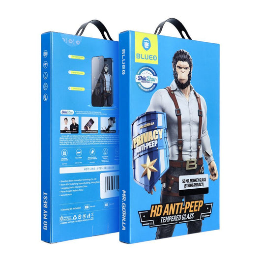 Beskyttelsesfolie Privacy Blueo for Samsung Galaxy S25 Ultra S938, Herdet Glass, Full Lim, 5D