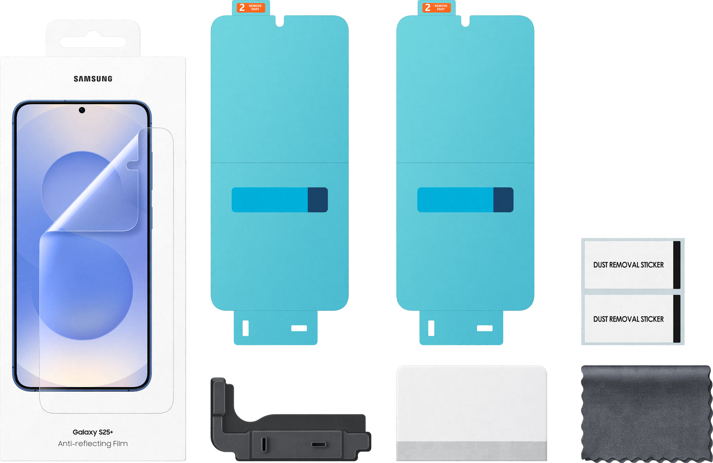 Skjermbeskytter Anti-reflekterende for Samsung Galaxy S25+ S936, Plast, Sett med 2 stykker EF-US936CTEGWW