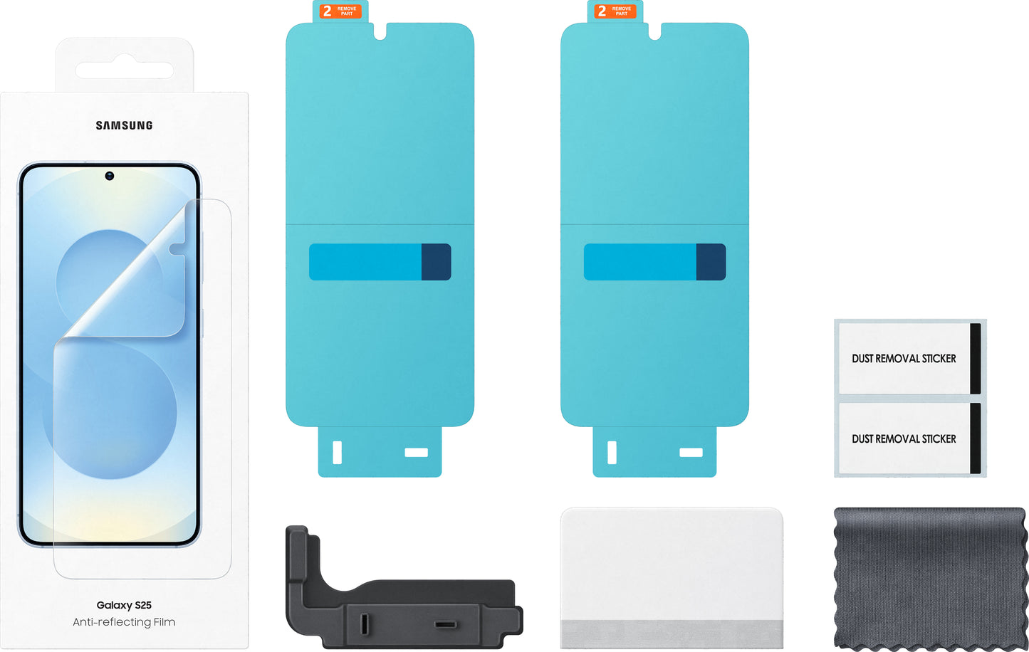 Skjermbeskytter Anti-reflekterende for Samsung Galaxy S25 S931, Plast, Sett med 2 stykker EF-US931CTEGWW
