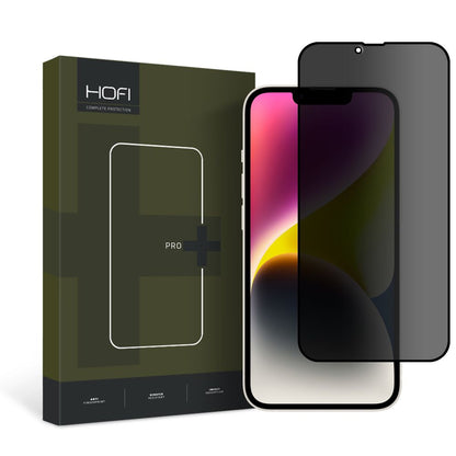 Privacy-skjermbeskyttelse HOFI PRO+ for Apple iPhone 14 Plus / 13 Pro Max, Herdet glass, Full lim