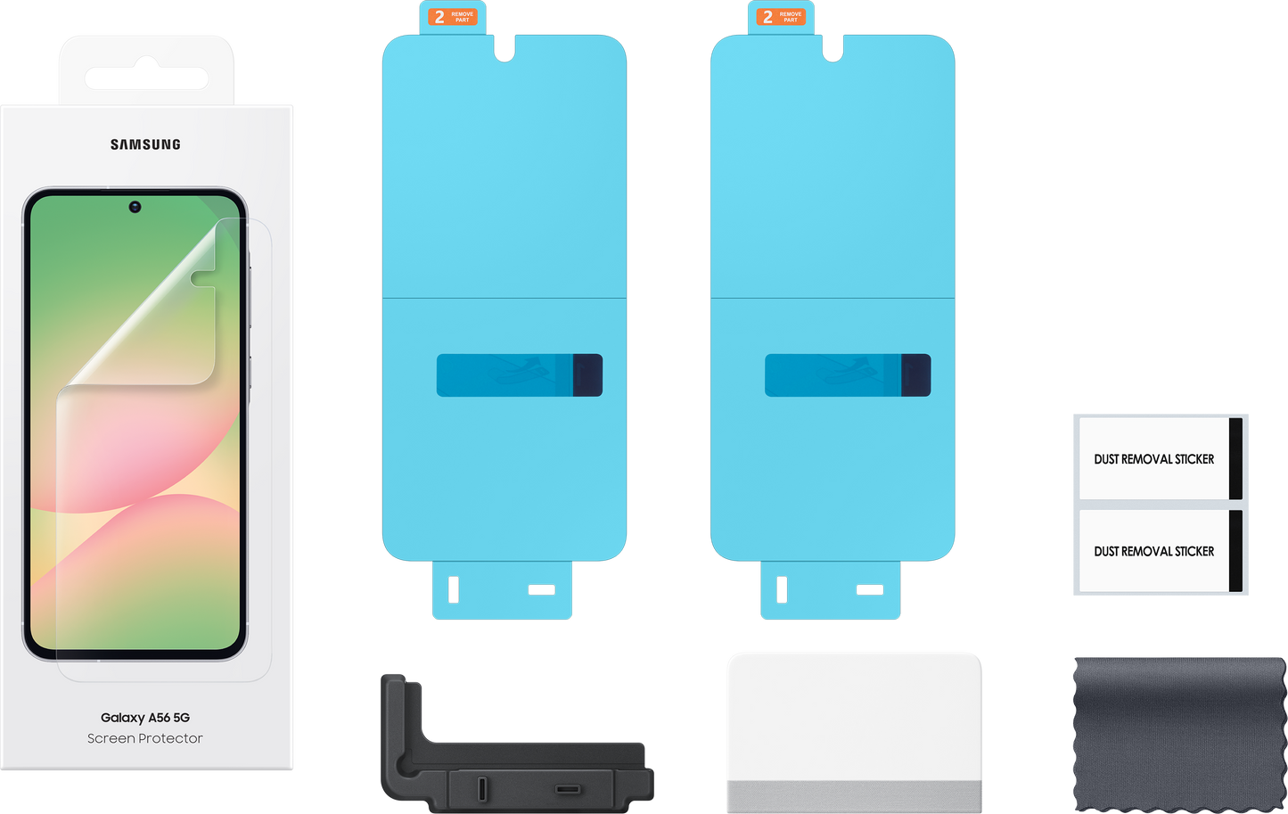 Skjermbeskyttelse for Samsung Galaxy A56 A566, plast, sett med 2 stk EF-UA566CTEGWW