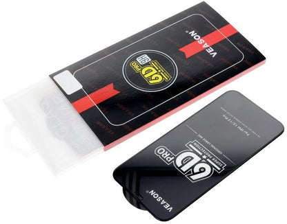 Veason PRO skjermbeskyttelse for Motorola Moto E32s / E22s / E32 / G22, Herdet glass, Full lim, 6D, Svart
