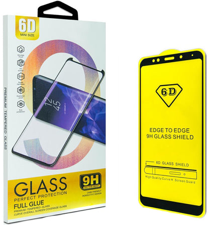 OEM skjermbeskyttelsesfilm for Oppo Reno13 F, Herdet glass, Full lim, 21D, Svart