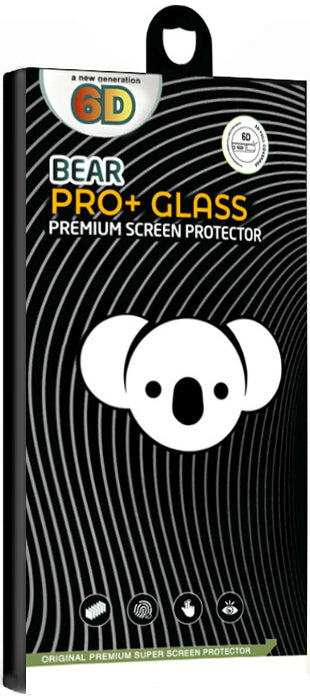 Skjermbeskyttelsesfilm Bear PRO+ for Samsung Galaxy S25 S931, Herdet glass, Full lim, Svart